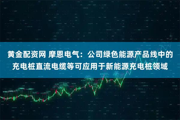 黄金配资网 摩恩电气：公司绿色能源产品线中的充电桩直流电缆等可应用于新能源充电桩领域